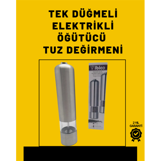 Elektrikli Baharat Öğütme Cihazı Ergonomik Şeffaf Gövde