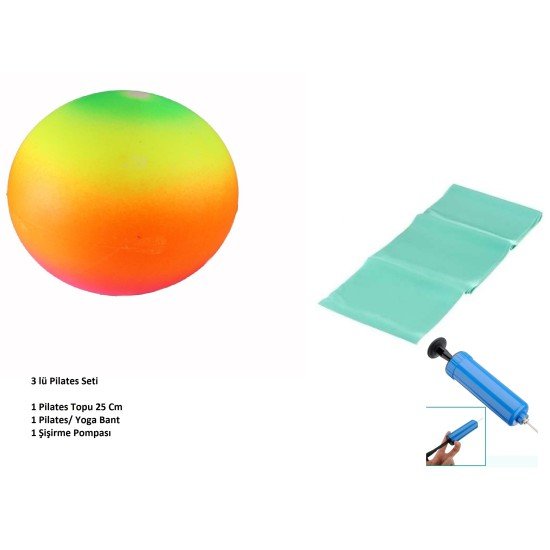Pilates Seti - Top - Pompa - Bant Pilates Seti - Top - Pompa - Bant