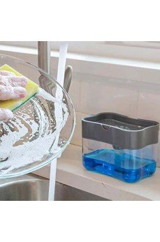 Pompa Mekanizmalı Sünger Hazneli Sıvı Sabunluk Pompa Mekanizmalı Sünger Hazneli Sıvı Sabunluk