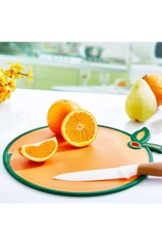 Portakal Figürlü Kaydırmaz Kesme Tahtası Doğrama Panosu