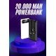 Powerbank 20.000 MAH Hızlı Şarj Özellikli Taşınabilir USB Girişli