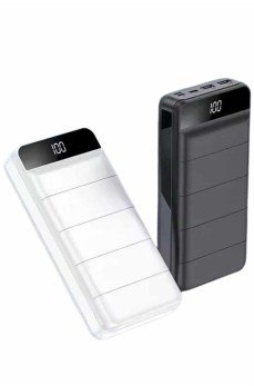 Powerbank 50.000 Mah Dijital Göstergeli Taşınabilir 4 Portlu Hızlı Powerbank