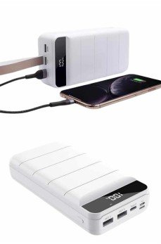 Powerbank 50.000 Mah Dijital Göstergeli Taşınabilir 4 Portlu Hızlı Powerbank Powerbank 50.000 Mah Dijital Göstergeli Taşınabilir 4 Portlu Hızlı Powerbank
