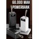 Powerbank 60.000 MAH Dijital Göstergeli 4 Portlu Taşınabilir Powerbank 60.000 MAH Dijital Göstergeli 4 Portlu Taşınabilir