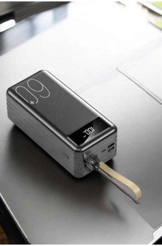 Powerbank 60.000 MAH Dijital Göstergeli 4 Portlu Taşınabilir Powerbank 60.000 MAH Dijital Göstergeli 4 Portlu Taşınabilir