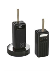 Powerbank 60.000 Mah Taşınabilir Şarj Hızlı El Fenerli Dijital Göstergeli