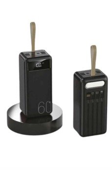 Powerbank 60.000 Mah Taşınabilir Şarj Hızlı El Fenerli Dijital Göstergeli Powerbank 60.000 Mah Taşınabilir Şarj Hızlı El Fenerli Dijital Göstergeli