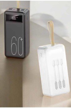 Powerbank 60.000 Mah Hızlı Şarj 4 Çıkışlı Uzun Şarj Süreli Dijital Göstergeli Powerbank 60.000 Mah Hızlı Şarj 4 Çıkışlı Uzun Şarj Süreli Dijital Göstergeli