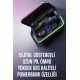 Powerbank Özellikli Kablosuz Bluetooth Kulaklık RGB Işıklı Powerbank Özellikli Kablosuz Bluetooth Kulaklık RGB Işıklı