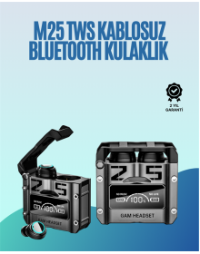 Powerbank Özellikli Kablosuz Kulaklık | Otomatik Bağlantı | Şarj Kutusu Dahil