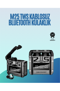 Powerbank Özellikli Kablosuz Kulaklık | Otomatik Bağlantı | Şarj Kutusu Dahil