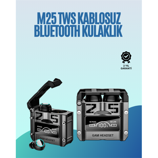 Powerbank Özellikli Kablosuz Kulaklık | Otomatik Bağlantı | Şarj Kutusu Dahil