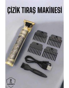 Profesyonel Şarjlı Saç ve Sakal Şekillendirici Çizik Tıraş Makinesi
