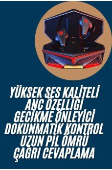 Profesyonel TWS Işıklı Kablosuz Bluetooth Kulaklık  Kulaklığı