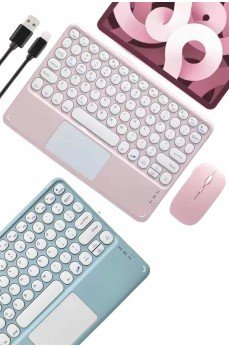 Profesyonel Wifi Q Klavye Bluetooth Klavye Touchpad 10.8 Inç