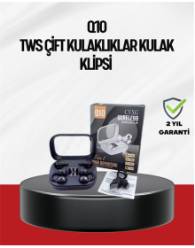 Q10 Dokunmatik Bluetooth Kulaklık – 6 Saat Müzik, Çift Dil, Hızlı Şarj