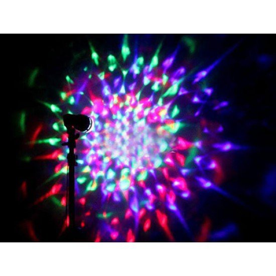 Renkli Led Döner Başlıklı Disko Ampulü Renkli Led Döner Başlıklı Disko Ampulü