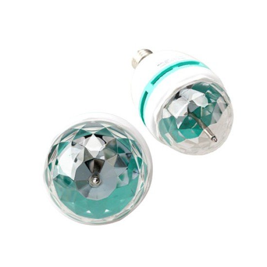 Renkli Led Döner Başlıklı Disko Ampulü Renkli Led Döner Başlıklı Disko Ampulü