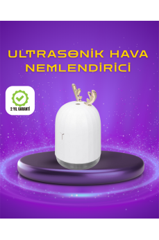 Renkli LED Işıklı ve Sürekli Spreyli Masa Nemlendirici