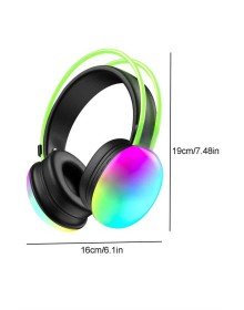 RGB Işıklı Yüksek Ses Kaliteli Kablosuz Kulak Üstü Bluetooth Kulaklık