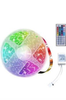 RGB Neon Şerit Led Lamba 10 Metre İç Mekan Tasarımına Uygun