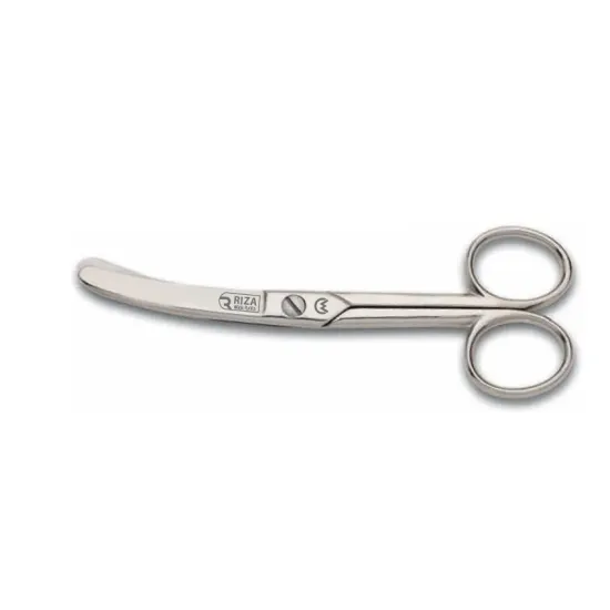 Rıza M-159 Eğri Manifatura Makası No: 5 inç / 12,70 cm - Nikel Kaplama