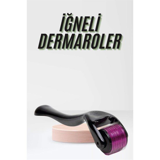 Saç Çıkarma Tarağı Dermaroller 540 Iğneli Roller 1 Mm Iğne Cilt Yüz Yenileme Bakım Seti