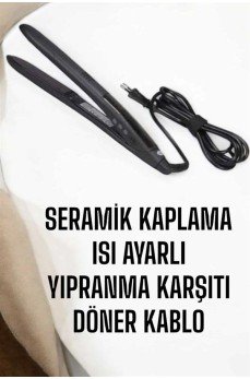 Saç Düzleştirici Isı Ayarlı Döner Kablo Yıpranma Karşıtı Saç Düzleştirici Isı Ayarlı Döner Kablo Yıpranma Karşıtı