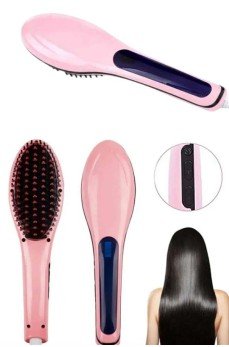 Saç Fırça Akıllı LCD Ekran Pratik Saç Düzleştirici Tarak Pratik Taşınabilir