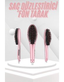 Saç Fırça Akıllı LCD Ekran Pratik Saç Düzleştirici Tarak Pratik Taşınabilir