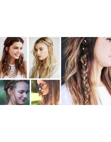 Saç Piercingi - Saç Yüzüğü - Gold