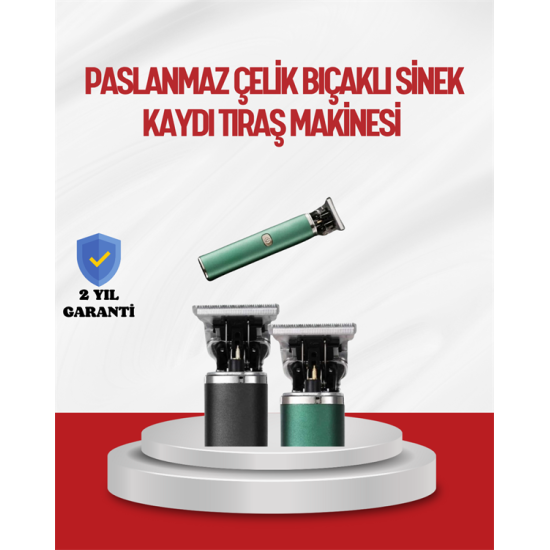 Saç Sakal Ense Paslanmaz Çelik T-Bıçak Vücut Tıraş Makinesi Saç Sakal Ense Paslanmaz Çelik T-Bıçak Vücut Tıraş Makinesi