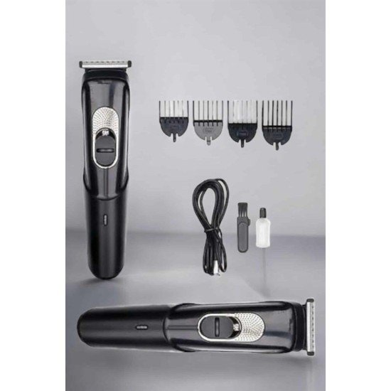 Saç Sakal Vücut Şarjlı Kablosuz Tıraş Makinesi Profesyonel Paslanmaz Çelik