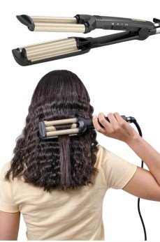 Saç Şekillendirici Wag Maşa Su Dalga Maşası Tüm Saç Tiplerine Uygun Saç Şekillendirici Wag Maşa Su Dalga Maşası Tüm Saç Tiplerine Uygun