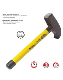 Sait Demirci Kamyoncu Metal Saplı Çekiç 1500 gr