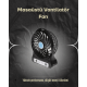 Şarjlı USB Fan – Masaüstü Mini Vantilatör, Taşınabilir, Işıklı, 3 Kademeli, Sessiz