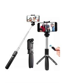 Selfie Çubuğu Tripod Bluetooth Kumandalı Selfie Çubuğu Telefon Tutucu