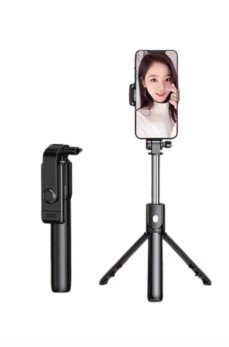Selfie Çubuğu Tripod Bluetooth Kumandalı Selfie Çubuğu Telefon Tutucu