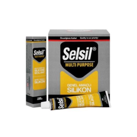 Selsil Genel Amaçlı Tüp Silikon 50 ml Beyaz Selsil Genel Amaçlı Tüp Silikon 50 ml Beyaz