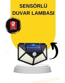 SENSÖRLÜ GÜNEŞ ENERJİLİ DUVAR LAMBASI