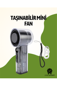 Sessiz Çalışan Taşınabilir Fan | Dijital Göstergeli | 100 Kademeli Hız Ayarı