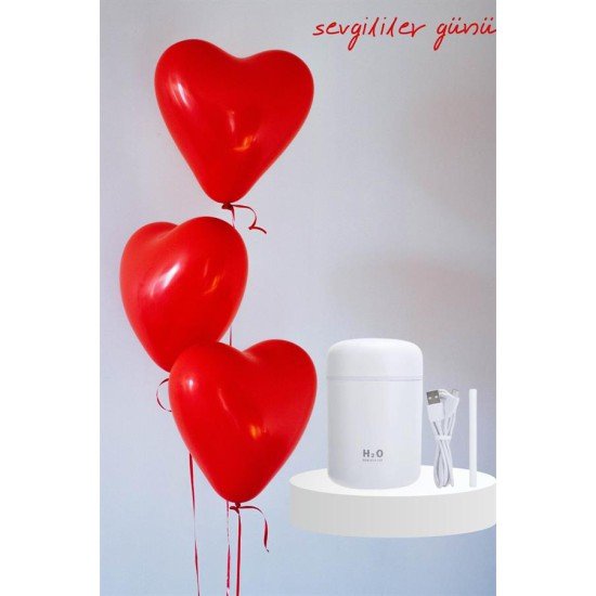 Sevgiliye Hediye Led Işıklı Hava Nemlendirici USB Şarjlı Sevgiliye Özel
