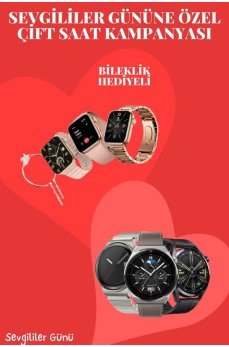 Sevgiliye Özel Yeni Nesil Akıllı Saat Çiftlere Özel Kampanya Çift Saatleri