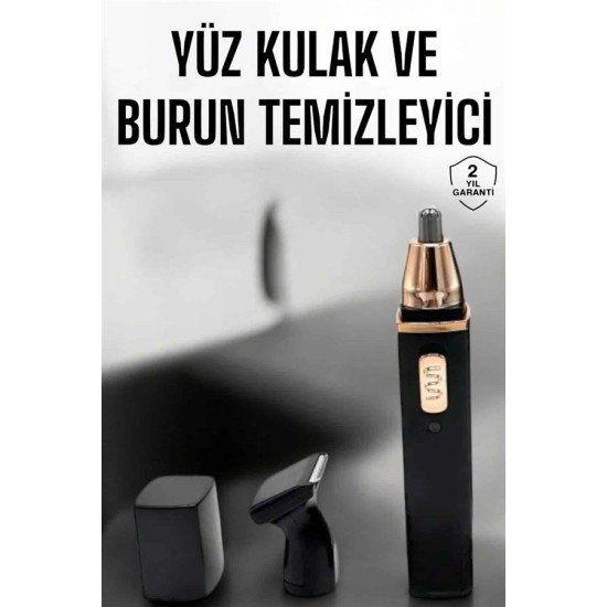 Seyahat Tipi Mini Taşınabilir Siyah Burun Kulak Yanak Kıl ve Tüy Temizleme Makinesi