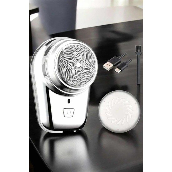 Seyahat Tipi Tıraş Makinesi Taşınabilir Kablosuz Mini Paslanmaz Çelik