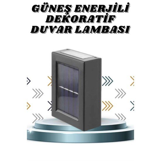 Solar Lamba Dekoratif Aplik Su Geçirmez Led Işıklı Duvar Lambası Solar Lamba Dekoratif Aplik Su Geçirmez Led Işıklı Duvar Lambası