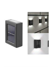 Solar Lamba Dekoratif Aplik Su Geçirmez Led Işıklı Duvar Lambası