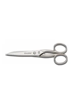 Solgern M-218 Sivri Uçlu İplik Temizleme Makası No: 5,5 inç / 13,97 cm - Nikel Kaplama