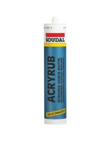 Soudal Acryrub Silikonize Mastik 310 ml Siyah