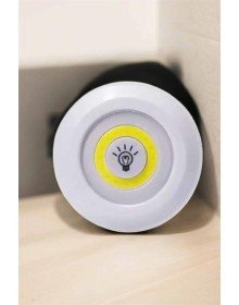 Spot Lamba Led Işık 3'lü Uzaktan Kumandalı Pilli Yapışkanlı Kablosuz